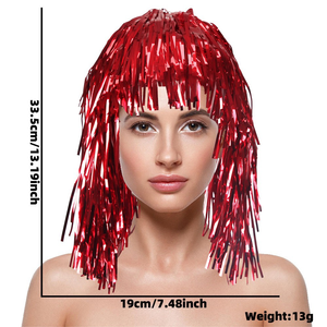 วิกผมคอสเพลย์สุดฮิตปี 2026 สำหรับงานปาร์ตี้ วิกผมสำหรับฮาโลวีน คริสต์มาส กลับไปโรงเรียน ดิวาลี วันเอพริลฟูลส์ วันรอมฎอน ทำจากพลาสติก - Product Image 5