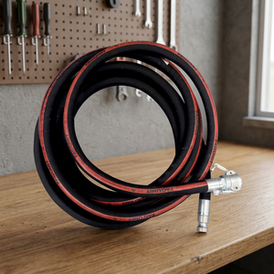 Heavy Duty Mortar Delivery <b>Hose</b> 25mm With Steel <b>Clamp</b> Connectors For Cement Grout Pump - Product Image 3