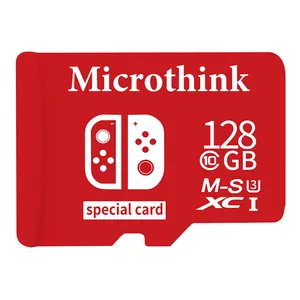 Bán buôn microthink biểu tượng tùy chỉnh Trò chơi thẻ nhớ 64GB 128GB 256GB 512GB Flash TF Kart cho Nintendo chuyển đổi trò chơi