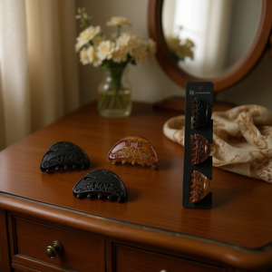 Antique Hair Clip 3/P Pack Vintage Style Hair Pinzas 12 Pcs Set - Product Image 3