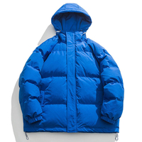 Veste matelassée épaisse pour homme, col montant, à capuche, fermeture éclair, manteau d'hiver chaud en duvet, streetwear décontracté, vêtements d'extérieur, parka