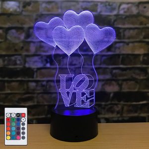Lampe de chevet LED 3D Kawaii en forme d'ours en peluche, base 7 couleurs, lumière de <span class=keywords><strong>nuit</strong></span> LED ronde en acrylique 3D Kaws - Product Image 1