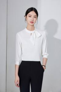 होटल प्रबंधक महिला फ्रंट डेस्क शर्ट आतिथ्य के लिए औपचारिक व्यावसायिक वर्कवेअर वर्दी - Product Image 4