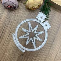 Matrice de découpe et d'embossage circulaire en acier au carbone pour scrapbooking DIY, exclusive transfrontalière, pour loisirs créatifs parent-enfant