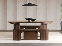 Mesa de Comedor Transformable de 46 cm a 300 cm con 3-5 Paneles, OFERTA DE ANIVERSARIO, Ahorra en Grandes Cantidades en Conjuntos de Comedor