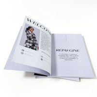 Impression de catalogues de vêtements professionnels, magazines, livrets et boîtes rigides personnalisés avec logo YOHO Brand, format A4, A5, A6.
