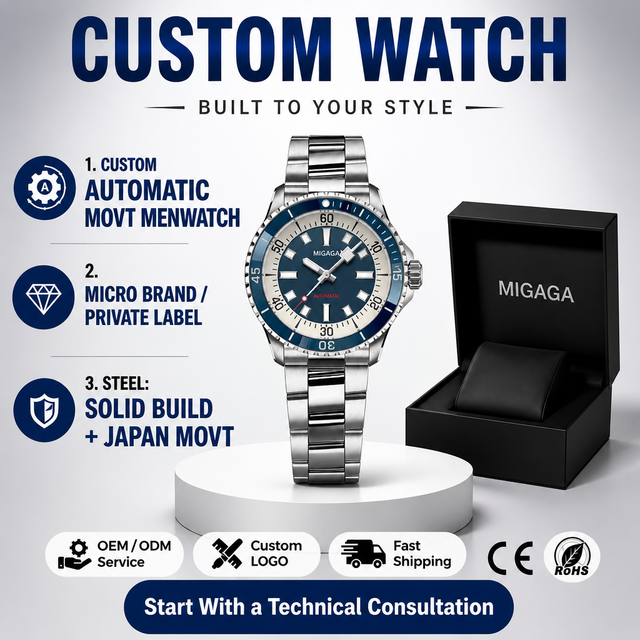 Fashion Mechanical Watch Japan Automatic Movement Business Wristwatch Mens High Quality Waterproof Watches For Men
