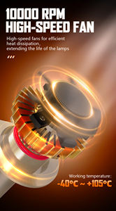 Bombilla LED para Faros Delanteros GPNE E8 130W, 13000LM, 6000K, Chip Lextar, Canbus, IP68, H4, H7, H11, 9005 - Product Image 4