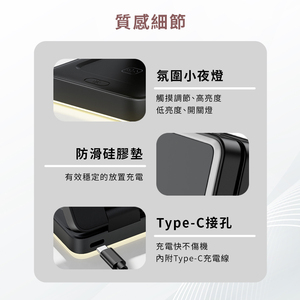 ที่ชาร์จไร้สายแบบพับได้สำหรับ iPhone 15 Pro Max รุ่นยอดนิยม กำลังไฟสูงสุด 27W ช่องเสียบ Type-C สีดำ เหมาะสำหรับการเดินทางเพื่อธุรกิจ - Product Image 5