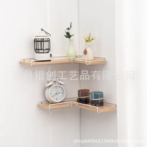 <b>Wall</b> <b>Mounted</b> Iron <b>Shelf</b> Rectangle Black Multifunction Storage Living Room <b>Wall</b> Decoration - Product Image 4