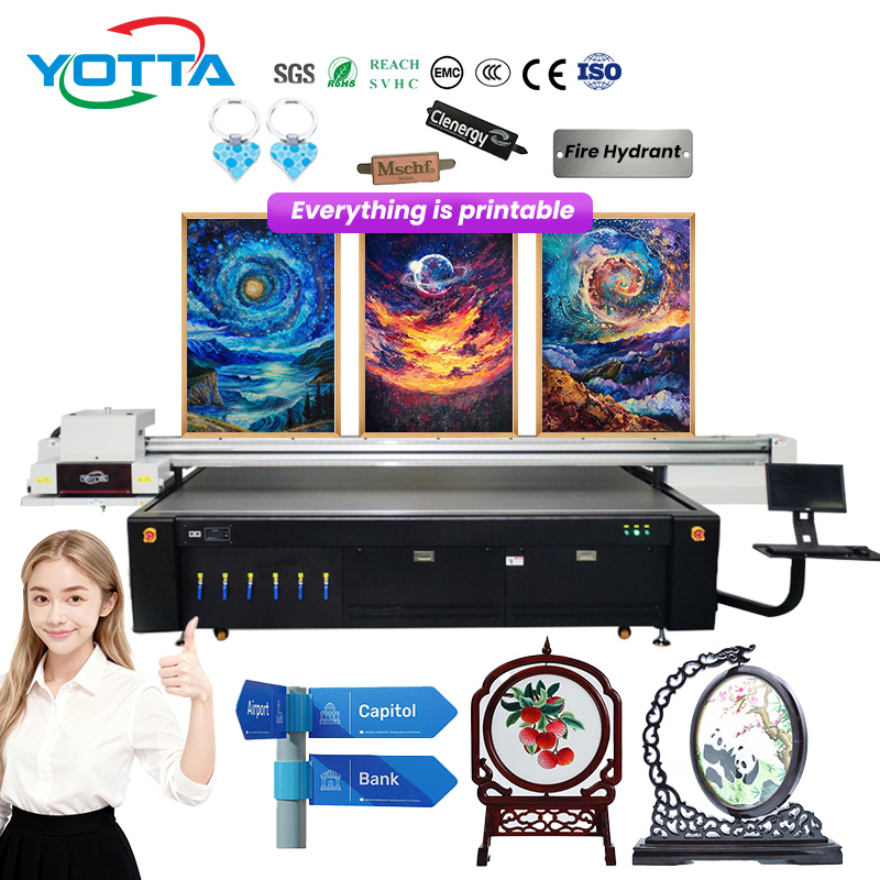 Large Format Gen6 Wood Ceramics Tiles Glass Acrylic 3220 3200*2000mm Uv Flatbed Digital Printer For Printing On Ceramics