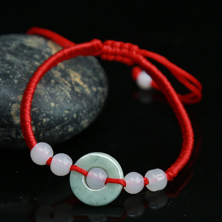8-1.Boucle de paix mère et enfant corde rouge