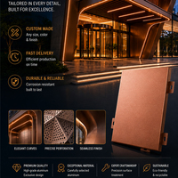 Panneau de façade en aluminium courbé sur mesure, forme spéciale, revêtement en aluminium pour la décoration des murs extérieurs des magasins