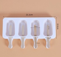Moule en silicone à 4 trous pour machine à glace à la glace pour outils de crème glacée faits maison