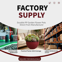 Grandes jardinières suspendues traditionnelles à double pot, auto-arrosantes, avec trou de drainage, pour intérieur et extérieur, en plastique, pour la maison et le jardin (lot)