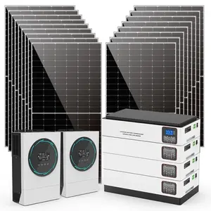 5Kw 10Kw20Kwコンプリートセットソーラーパネルパワーシステムホームキット用5Kwhエネルギー貯蔵バッテリーオフグリッドソーラーエネルギーシステム
