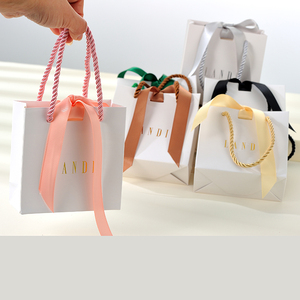 Bolsa de Papel Kraft Personalizada para Joyería y Cosméticos, Bolsa de Regalo Personalizada para Compras - Product Image 2