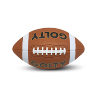 GOLTY FM-6000 F9 Poids 397-427G et circonférence 705-724MM Football américain professionnel personnalisable en cuir