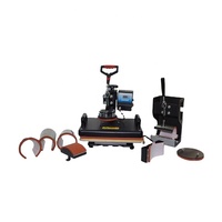 Vente directe d'usine 8 en 1 Combo Machine de transfert de chaleur par sublimation Heatpress Machine d'impression de t-shirt
