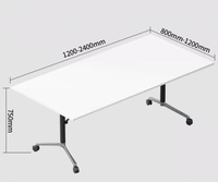 Table pliante moderne de réunion chine grand bureau conférence formation modulaire Table de conférence rabattable bureau et école