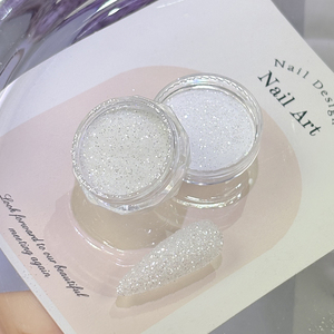 Poudre à paillettes pour ongles, 1,5 g, <span class=keywords><strong>blanc</strong></span> diamant brillant, super brillant, paillettes holographiques fines pour ongles - Product Image 5