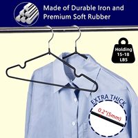 Cintres en fil métallique revêtus de PVC antidérapants pour placard et armoire, organisateur de rangement de vêtements domestique durable, vente en gros