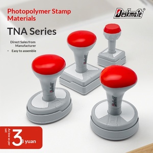 Materiali all'ingrosso originali in plastica fotosensibile per timbri flash Deskmate <span class=keywords><strong>TNA</strong></span> con manico grande, senza bordi sigillati, ovali e quadrati - Product Image 5