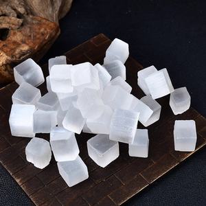 HZ Cristal, Adornos de Piedra Natural, Cubos de Minerales para Decoración del Hogar, Yeso Translúcido Natural de Marruecos - Product Image 3