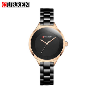 9015 CURREN Women's Stainless Steel Alloy Bracelet <b>Watch</b> Sport Fashion Antique Cartoon Design Quartz Movement 20mm 3BAR Water - Product Image 1