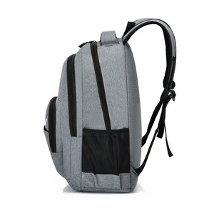 Fashion Men's Laptop <b>Backpack</b> <b>Large</b> Capacity Shoulder Bag For Business Travel Commuting Gray - Product Image 2