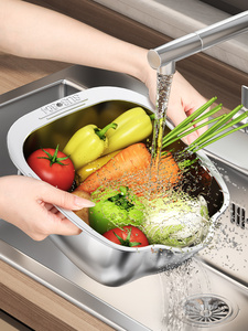 Passoire en acier inoxydable en forme de panier, égouttoir de cuisine pour riz, fruits, légumes et haricots, facile à utiliser - Meilleures ventes - Product Image 5