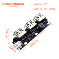 5V 2.1A 3 USB batterie externe chargeur Module Circuit imprimé intensifier Boost 18650 batterie Lithium-ion coque kit de bricolage batterie externe