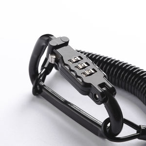 हेलमेट लॉक एंटी चोरी पोर्टेबल हैंडलबार माउंट जिंक मिश्र धातु 3 अंकों का संयोजन बाइक मोटरसाइकिल के लिए सुरक्षा लॉक - Product Image 4