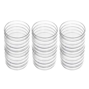 Plastic Material 90x15mm PS Petri Dishes with One Room