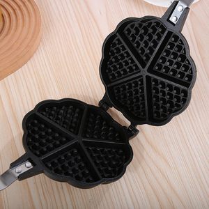 Estufa Waffle Maker Pan sándwich pan fiesta comida fabricante portátil DIY <span class=keywords><strong>para</strong></span> aperitivos desayuno Waffle pan hacer - Product Image 5