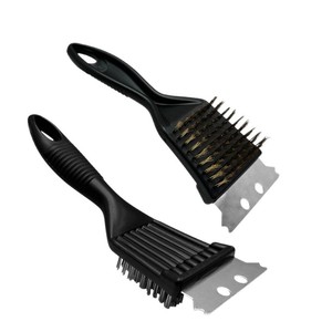 Wholesale Camping Cookware 1pcs Heavy Duty Cleaner <b>Brush</b> Steel Bristles with Plastic Handle for Deep BBQ Cleaning Portable - Product Image 2
