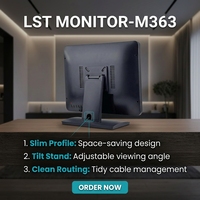 Moniteur à écran tactile multi-touch 15 pouces 1024*768 pcap POS