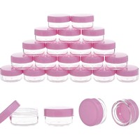 3ML 5ML 10ML 15ML 20ML Échantillon vide en plastique Petits pots avec couvercles Récipients cosmétiques de maquillage pour crèmes