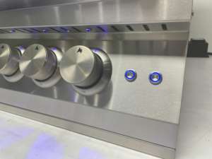 New Arrival 4-Burner Gas <strong>Grill</strong> Stainless Steel 304 Drop-In Design with Round Cover for Outdoor Kitchen - Product Image 4