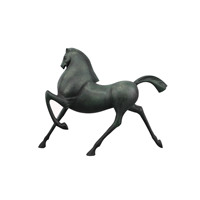 Ornement en métal de cheval de marche simple et vintage pour bureau, chambre, salon, meuble TV, accessoires pour la maison