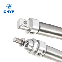 Cylindre pneumatique à double effet ultra-miniature MI8X10SU, alésage de 8 mm, course de 10 mm pour micro-positionnement