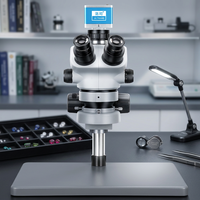 Microscope stéréo zoom 3,5x-100x avec caméra pour l'imagerie numérique et l'inspection
