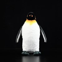 Juguetes de Peluche de Pingüino Seguros y Amigables con la Piel, Súper Suaves, con Características OEM/ODM, Juguete de Peluche de 30 cm para Acuario Polar