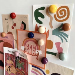 פיגור מגנט עגול הדבק לוח לוח חור צלחת תמונה הדבק מרסק פשוט מקרר מגנטים - Product Image 6