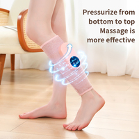 Masseur de Jambes Électrique Sans Fil Chauffant, Compresseur d'Air pour Mollets avec Soulagement Profond des Tissus pour la Circulation et la Douleur