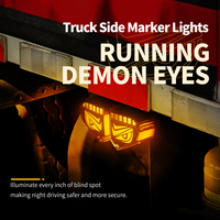Feux latéraux de camion à LED haute intensité, résistants à l'eau, bande lumineuse super brillante, clignotants latéraux pour semi-remorques
