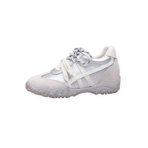 8cm Inner <b>Height</b> <b>Increasing</b> Gump <b>Shoes</b> 2026 New Versatile Double Shoelace Lightweight Breathable Casual Sneakers - Product Image 3