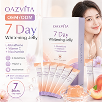 OEM 7-daagse Whitening Fruit Jelly Collageen L-Glutathion Vitamine C Niacinamide Huidverlichtende Product Supplement Whitening Jelly