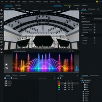 Fuente de Agua Programable, Espectáculo de Música, Luz, Sombra y Danza Acuática a Gran Escala, Control Programable para Espectáculos