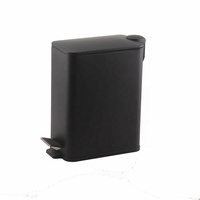 Poubelle rectangulaire 5L 10L pour salle de bain toilette poubelle mince étroite avec seau intérieur en plastique
